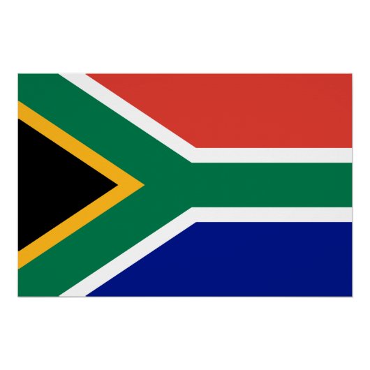 Zuid-Afrikaanse vlag Perfect Poster (Voorkant)