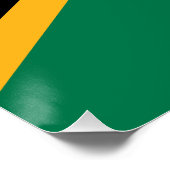 Zuid-Afrikaanse vlag Perfect Poster (Hoek)