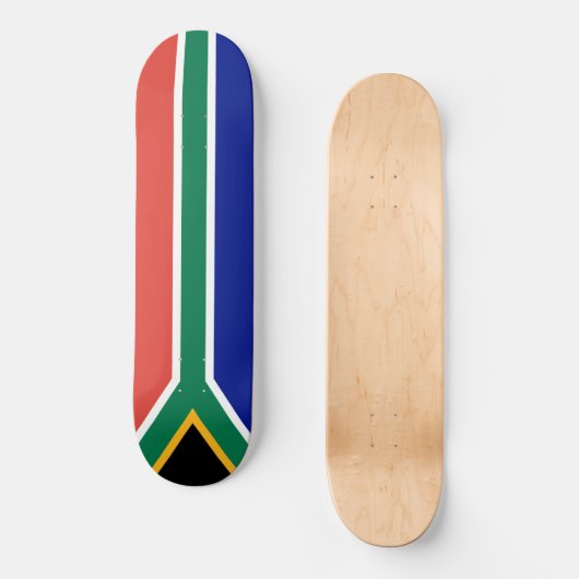 Zuid-Afrikaanse vlag Persoonlijk Skateboard (Voorkant)