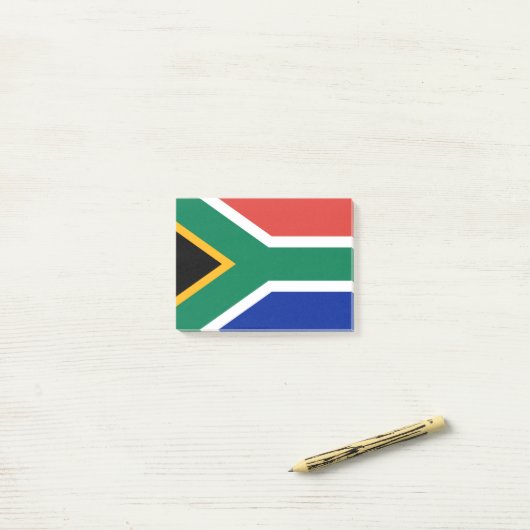 Zuid-Afrikaanse vlag Post-it® Notes (Op bureau)