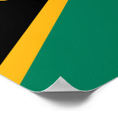 Zuid-Afrikaanse vlag Poster (Hoek)