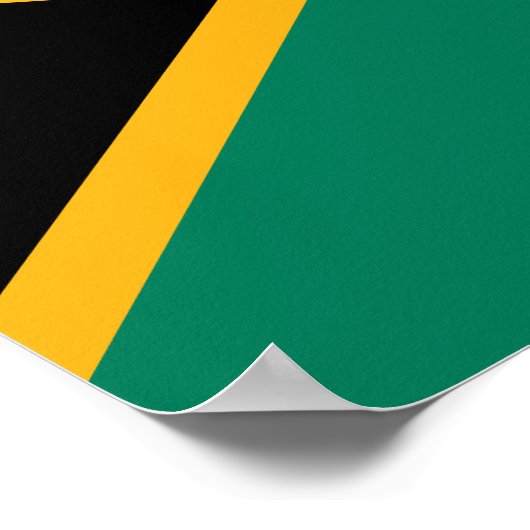 Zuid-Afrikaanse vlag Poster (Hoek)