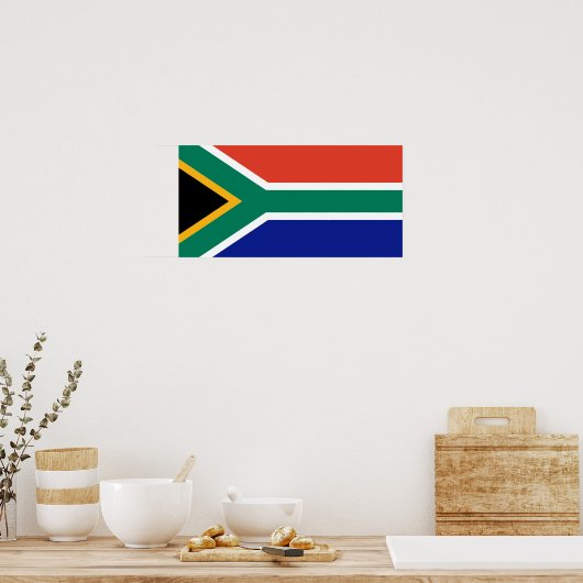 Zuid-Afrikaanse vlag Poster (Keuken)