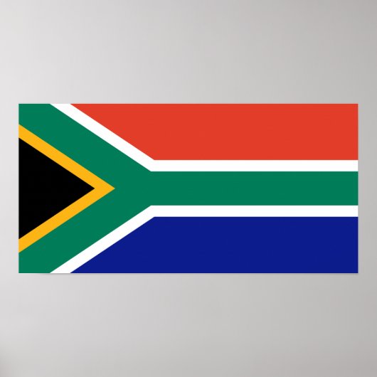 Zuid-Afrikaanse vlag Poster (Voorkant)