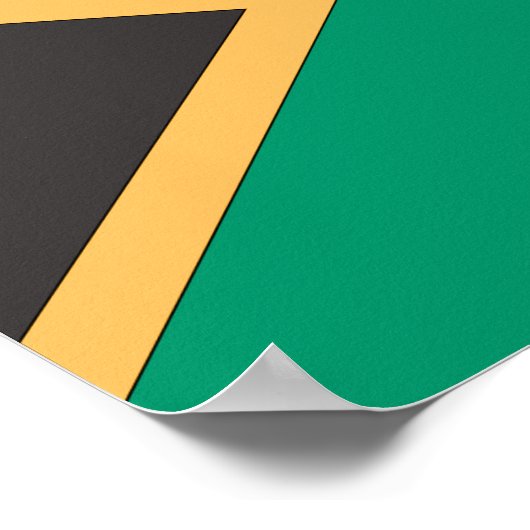 Zuid-Afrikaanse vlag Poster (Hoek)