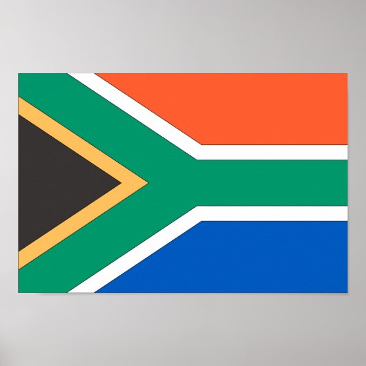 Zuid-Afrikaanse vlag Poster (Voorkant)