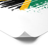 Zuid-Afrikaanse vlag Poster (Hoek)