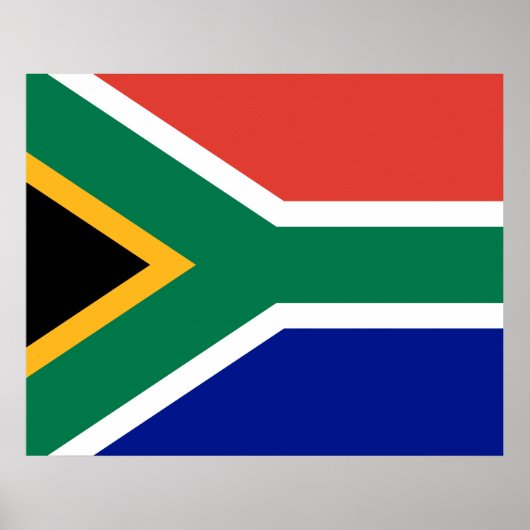 Zuid-Afrikaanse vlag Poster (Voorkant)