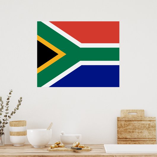 Zuid-Afrikaanse vlag Poster (Keuken)