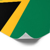Zuid-Afrikaanse vlag Poster (Hoek)