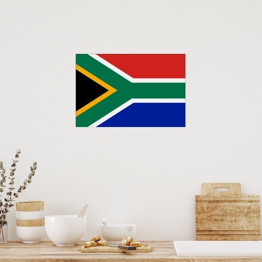 Zuid-Afrikaanse vlag Poster (Keuken)