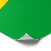 Zuid-Afrikaanse vlag Poster (Hoek)