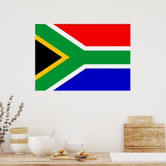 Zuid-Afrikaanse vlag Poster (Keuken)
