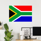 Zuid-Afrikaanse vlag Poster (Thuiskantoor)