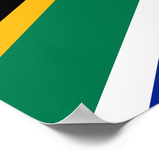 Zuid-Afrikaanse vlag Poster (Hoek)