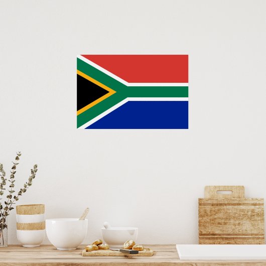 Zuid-Afrikaanse vlag Poster (Keuken)
