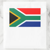 Zuid-Afrikaanse vlag Rechthoekige Sticker (Tas)