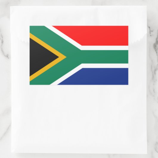 Zuid-Afrikaanse vlag Rechthoekige Sticker (Tas)