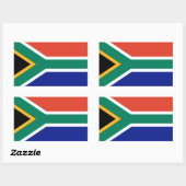 Zuid-Afrikaanse vlag Rechthoekige Sticker (Vel)