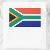 Zuid-Afrikaanse vlag Rechthoekige Sticker (Tas)