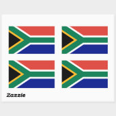 Zuid-Afrikaanse vlag Rechthoekige Sticker (Vel)