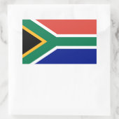 Zuid-Afrikaanse vlag Rechthoekige Sticker (Tas)