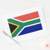 Zuid-Afrikaanse vlag Rechthoekige Sticker (Envelop)