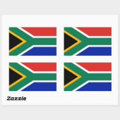 Zuid-Afrikaanse vlag Rechthoekige Sticker (Vel)