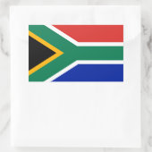 Zuid-Afrikaanse vlag Rechthoekige Sticker (Tas)