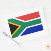 Zuid-Afrikaanse vlag Rechthoekige Sticker (Envelop)
