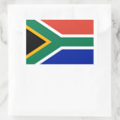 Zuid-Afrikaanse vlag Rechthoekige Sticker (Tas)