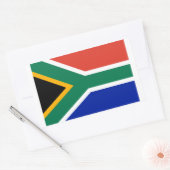 Zuid-Afrikaanse vlag Rechthoekige Sticker (Envelop)