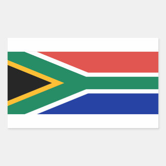 Zuid-Afrikaanse vlag Rechthoekige Sticker