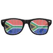 Zuid-Afrikaanse vlag Retro Zonnebril (Voorkant)