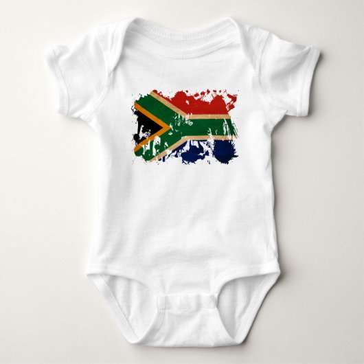 Zuid-Afrikaanse vlag Romper (Voorkant)