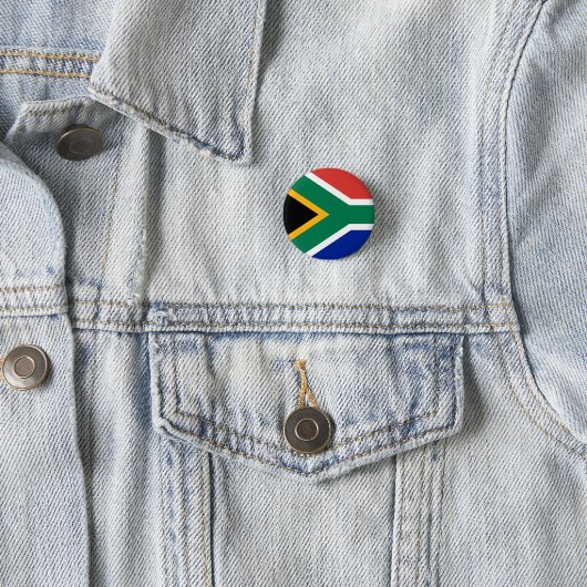 Zuid-Afrikaanse vlag Ronde Button 3,2 Cm (In situ)
