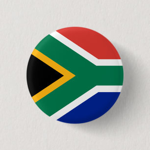 Zuid-Afrikaanse vlag Ronde Button 3,2 Cm
