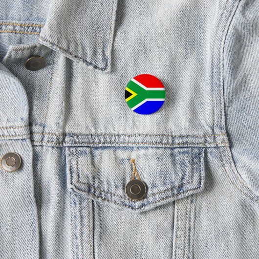 Zuid-Afrikaanse vlag Ronde Button 3,2 Cm (In situ)