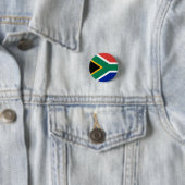 Zuid-Afrikaanse vlag Ronde Button 3,2 Cm (In situ)