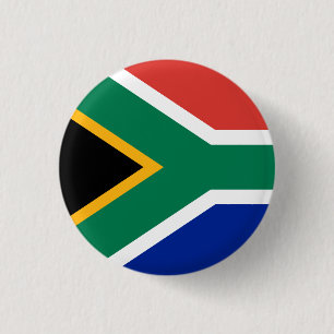 Zuid-Afrikaanse vlag Ronde Button 3,2 Cm