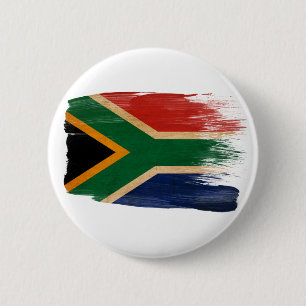 Zuid-Afrikaanse vlag Ronde Button 5,7 Cm