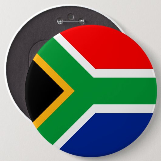 Zuid-Afrikaanse vlag Ronde Button 6,0 Cm (Voorkant /achterkant)