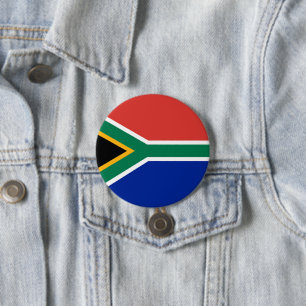 Zuid-Afrikaanse vlag Ronde Button 7,6 Cm