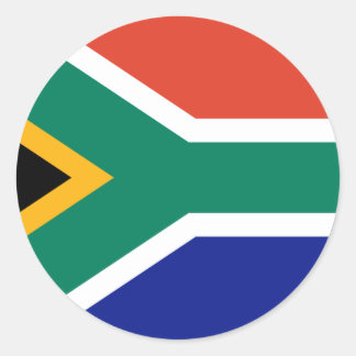 Zuid-Afrikaanse vlag Ronde Sticker