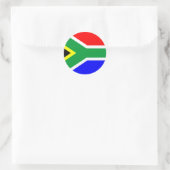 Zuid-Afrikaanse vlag Ronde Sticker (Tas)