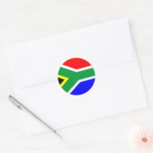 Zuid-Afrikaanse vlag Ronde Sticker (Envelop)