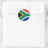 Zuid-Afrikaanse vlag Ronde Sticker (Tas)