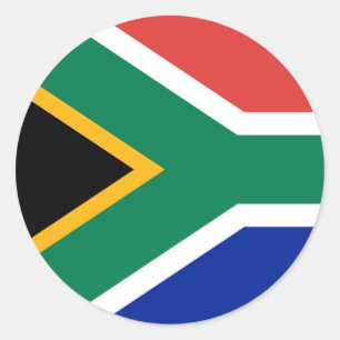 Zuid-Afrikaanse vlag Ronde Sticker