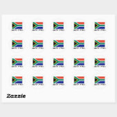 Zuid-Afrikaanse vlag Ronde Sticker (Vel)
