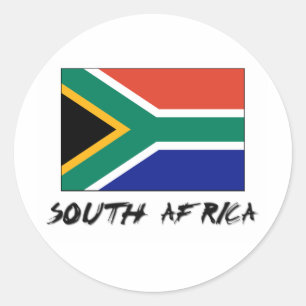 Zuid-Afrikaanse vlag Ronde Sticker